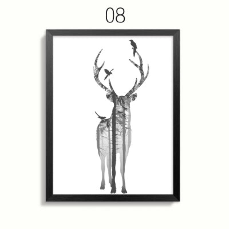 Serene Wildlife Family Canvas Art for Your Home