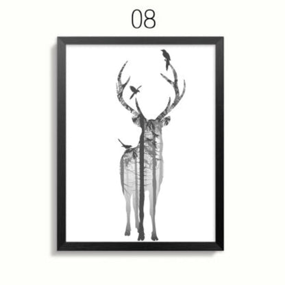 Serene Wildlife Family Canvas Art for Your Home