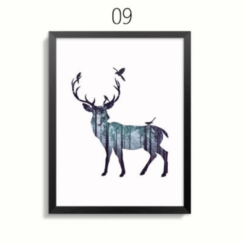 Serene Wildlife Family Canvas Art for Your Home