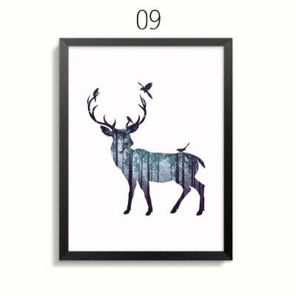 Serene Wildlife Family Canvas Art for Your Home