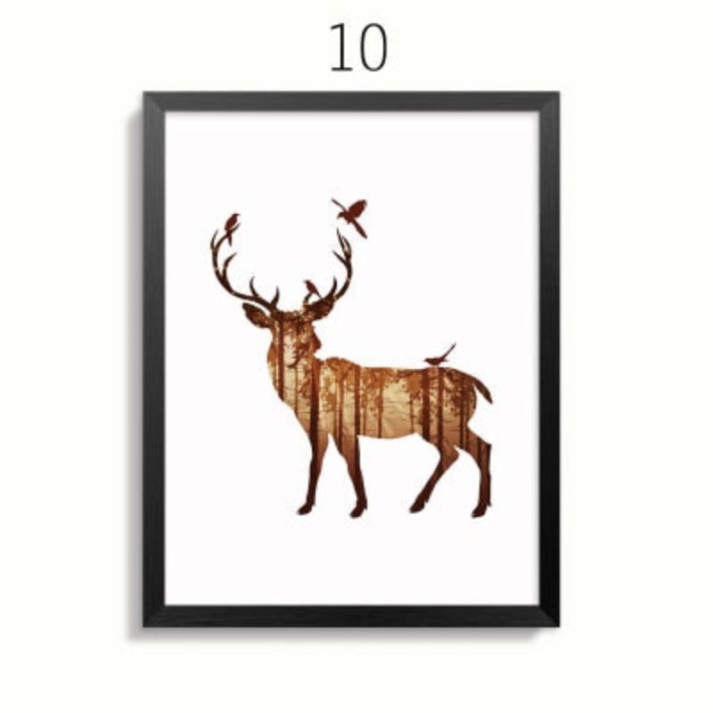 Serene Wildlife Family Canvas Art for Your Home