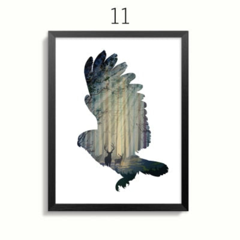 Serene Wildlife Family Canvas Art for Your Home
