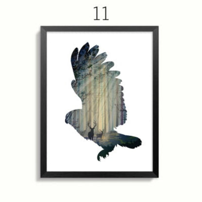 Serene Wildlife Family Canvas Art for Your Home