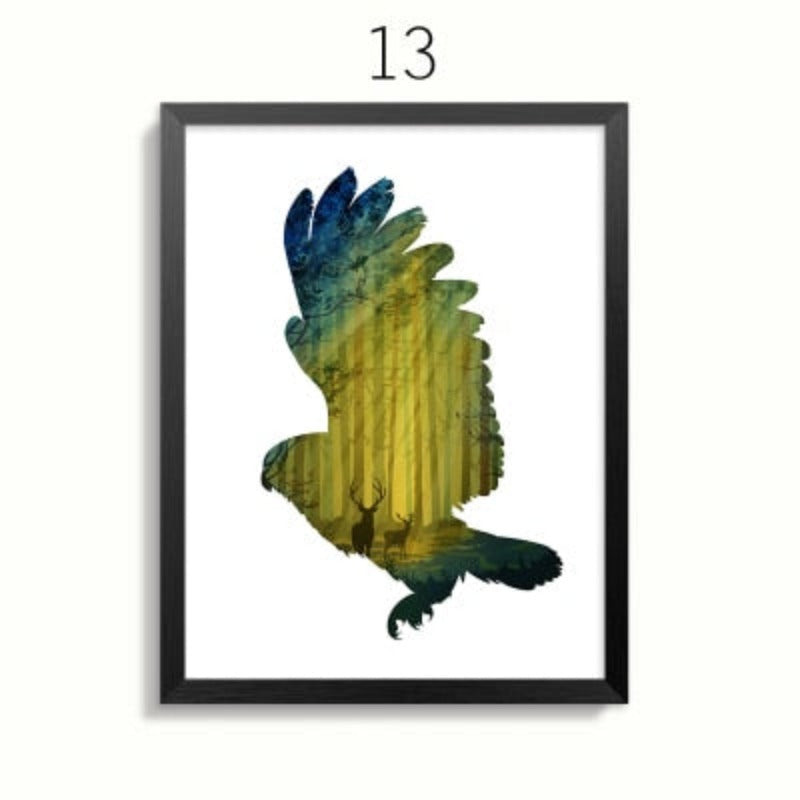 Serene Wildlife Family Canvas Art for Your Home
