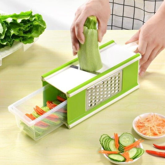 Four-Sided Vegetable Grater and Slicer - Multifunctional Kitchen Tool
