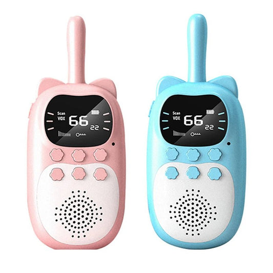 Rechargeable Kids' Walkie-Talkie for Adventure and Fun – Pink and blue