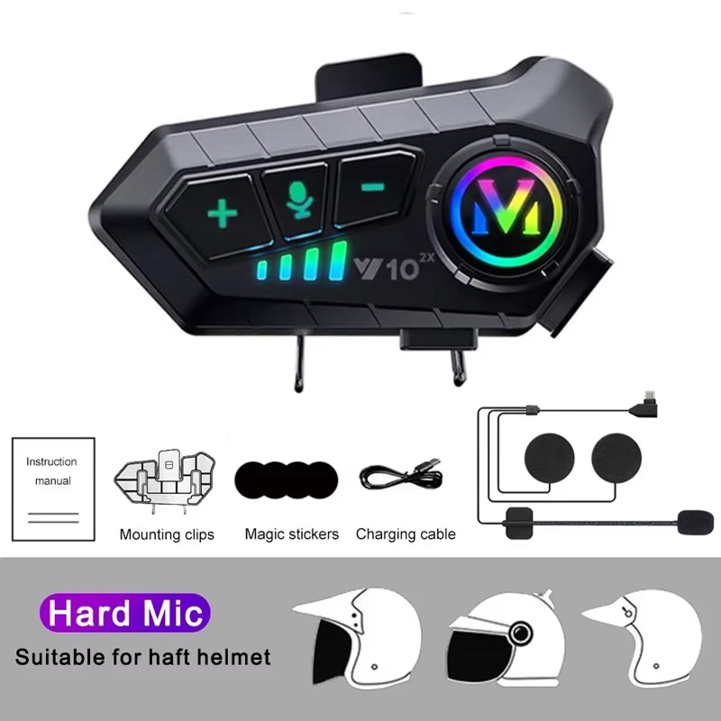 Motorcycle Bluetooth Headset for Communication – 1PC Hard Mic