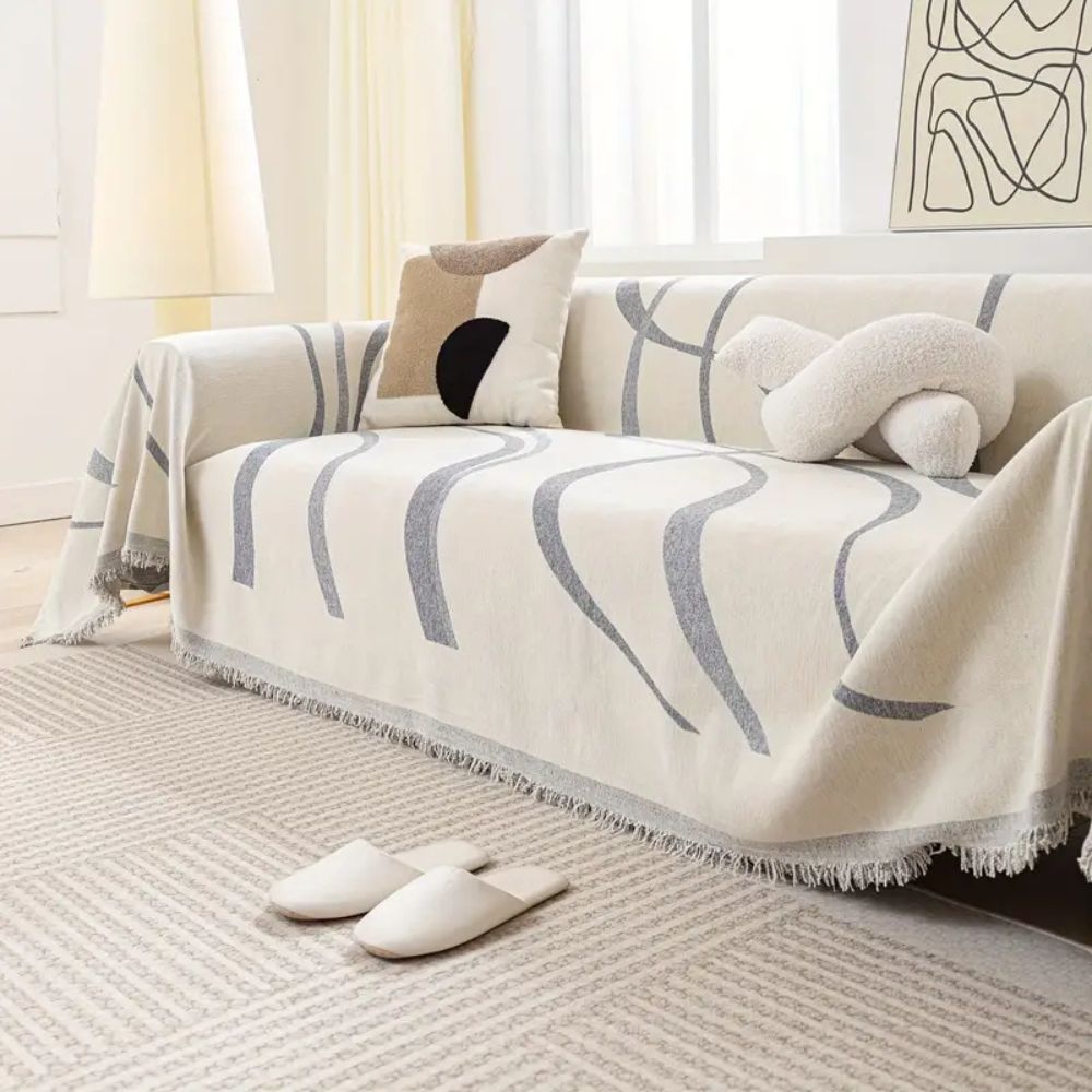 Wave Pattern Chenille Sofa Covers