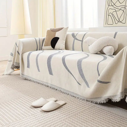 Wave Pattern Chenille Sofa Covers