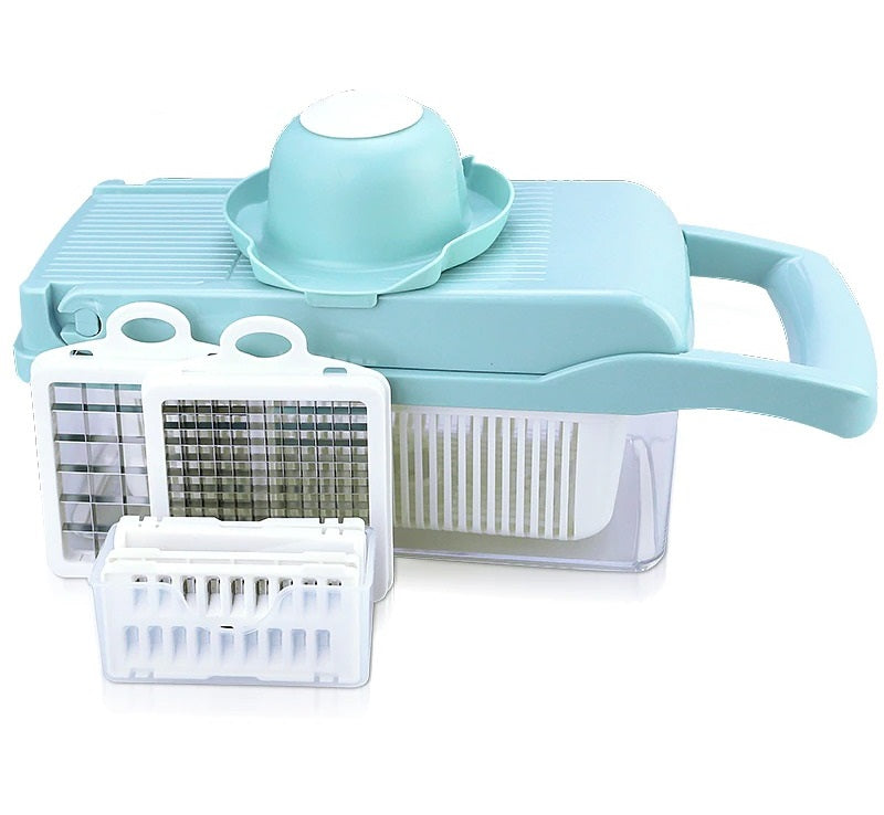 Versatile Vegetable and Fruit Cutter – Blue