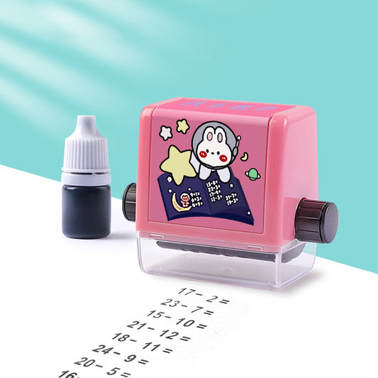 Smart Math Roller for Addition and Subtraction Practice – Light Pink