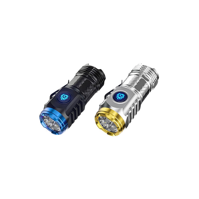 PowerBeam Compact LED Torch – Black+Silver