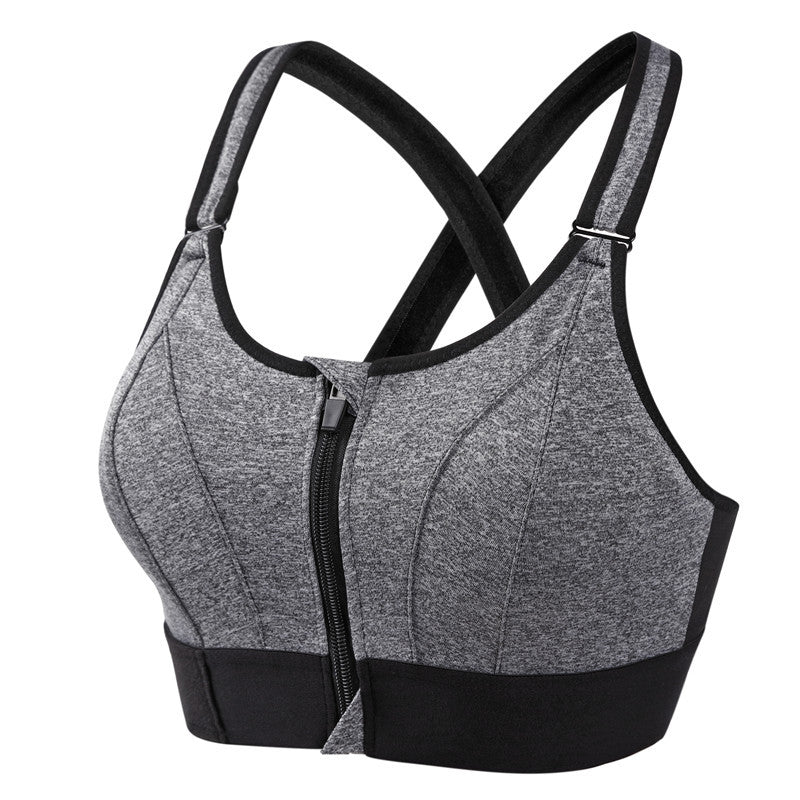 Elevate Your Workout with the Ultimate Support Bra – Gray