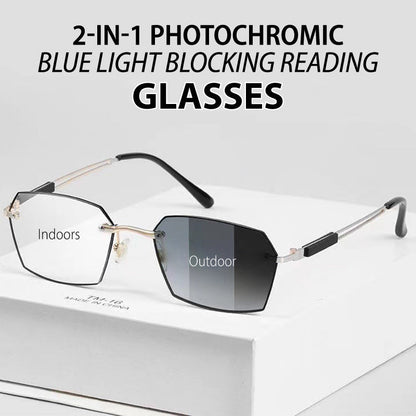 Adaptive Light-Filtering Reading Glasses with Blue Light Protection