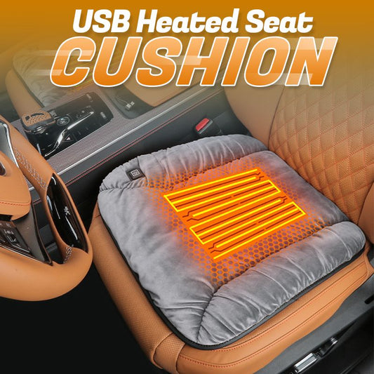 Instant Warmth USB Heated Seat Cushion – Gray