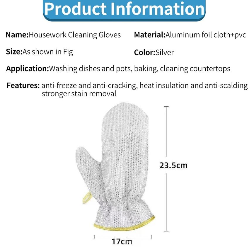 Durable Waterproof Kitchen Cleaning Gloves