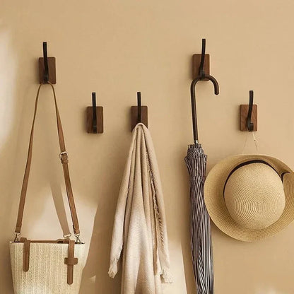 Natural Elegance Wall Hook Set – Chic Storage Solution