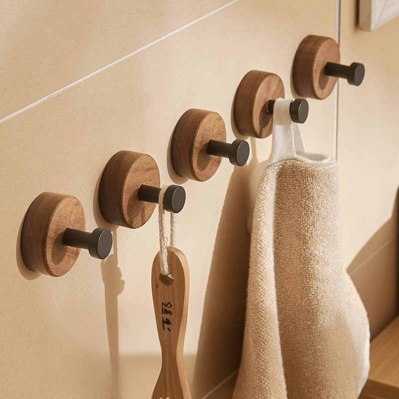 Natural Elegance Wall Hook Set – Chic Storage Solution