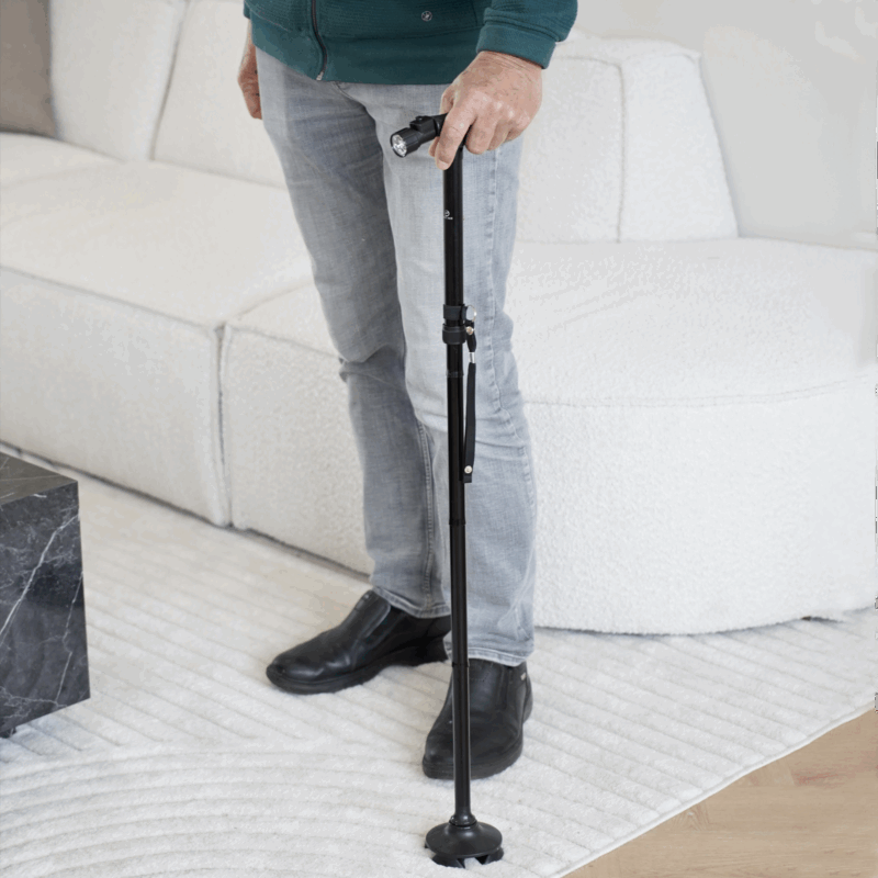 Versatile Adjustable Support Cane with LED Light