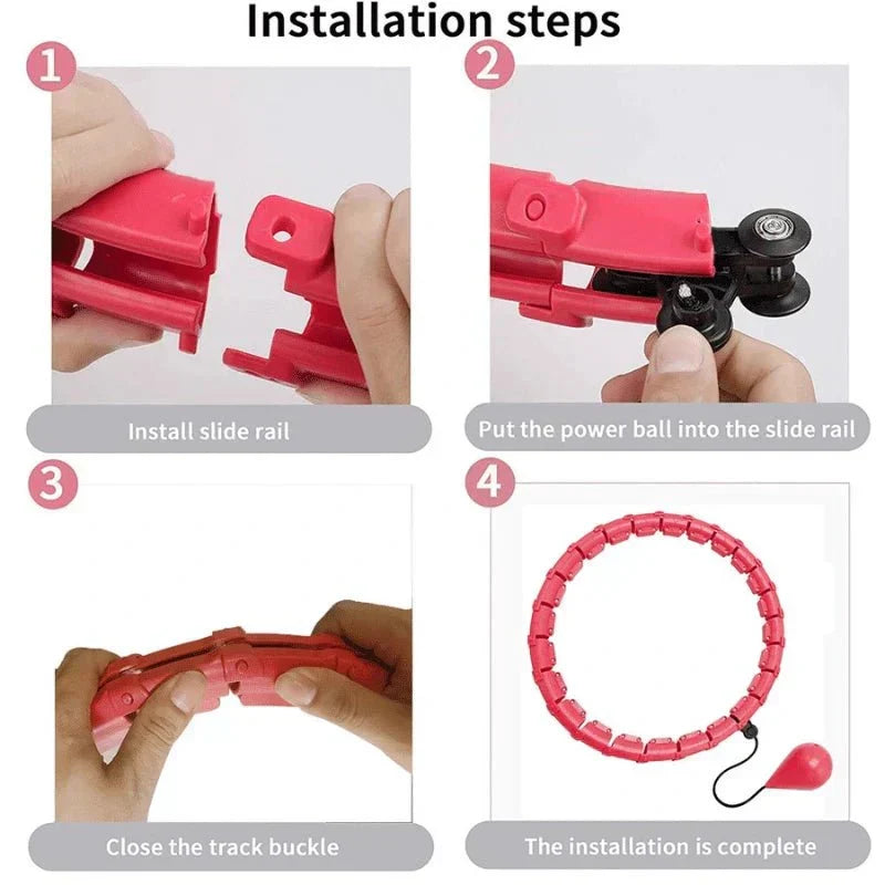 Customizable Weighted Hula Hoop for Waist Training