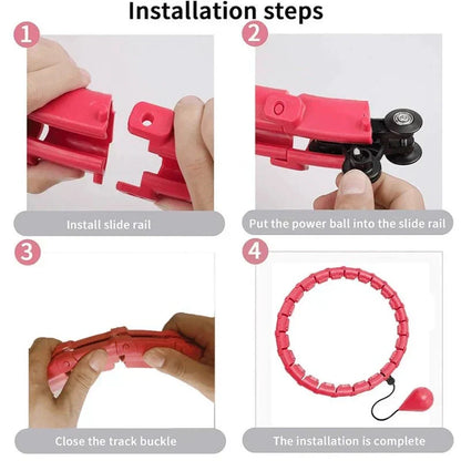 Customizable Weighted Hula Hoop for Waist Training
