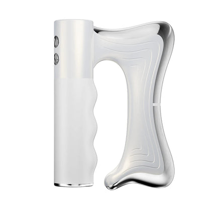 Electric Muscle Massager with Heat, Vibration, and Adjustable Temperature – White