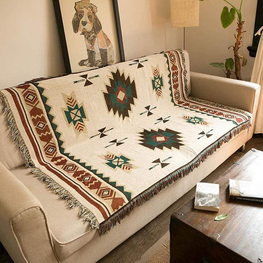 Native Style Throw Blanket for Sofa